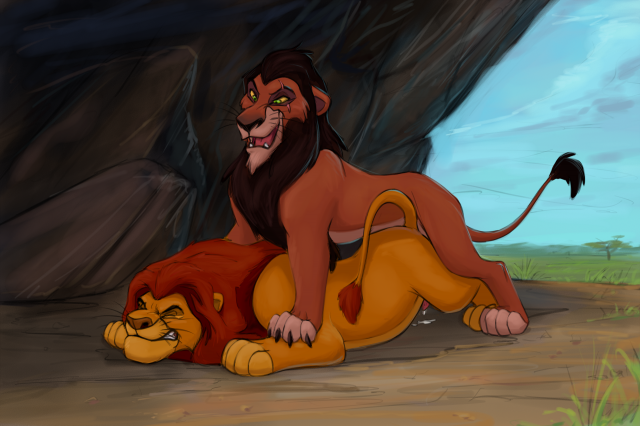 mufasa+scar (the lion king)